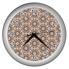 Default Texture Tissue Seamless Wall Clock (Silver)