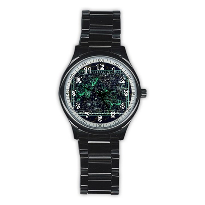 Constellation Constellation Map Stainless Steel Round Watch