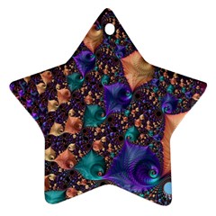 Pattern Art Ornament Fractal Star Ornament (two Sides) by Pakrebo