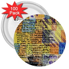 Old Paper Vintage 3  Buttons (100 Pack)  by Pakrebo