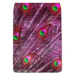 Red Peacock Feathers Color Plumage Removable Flap Cover (l)