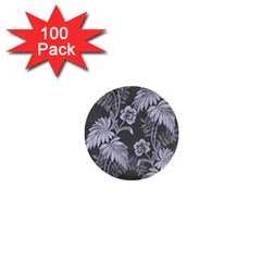 Curtain Ornament Flowers Leaf 1  Mini Buttons (100 Pack) 