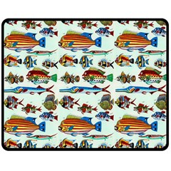 Ml 6-7 Fish Double Sided Fleece Blanket (medium)  by ArtworkByPatrick