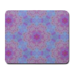 Violet Mandala Floral Pattern Large Mousepads by WensdaiAmbrose