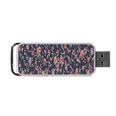 Polka Dotted Rosebuds Portable Usb Flash (two Sides) by retrotoomoderndesigns