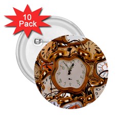 Time Clock Watches 2 25  Buttons (10 Pack) 