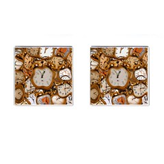 Time Clock Watches Cufflinks (square) by Mariart