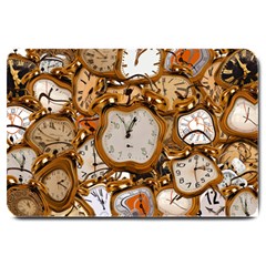 Time Clock Watches Large Doormat 