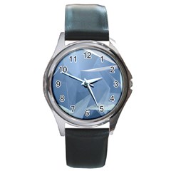 Wallpaper Abstraction Round Metal Watch