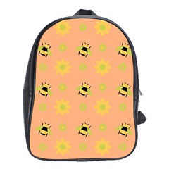 Honey Bee Mine School Bag (xl) by WensdaiAmbrose