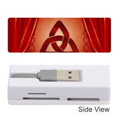 The Celtic Knot In Red Colors Memory Card Reader (stick) by FantasyWorld7