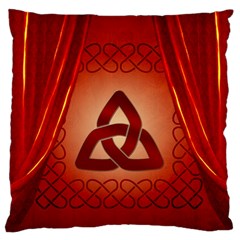 The Celtic Knot In Red Colors Standard Flano Cushion Case (two Sides)