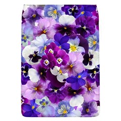Pretty Purple Pansies Removable Flap Cover (l) by retrotoomoderndesigns