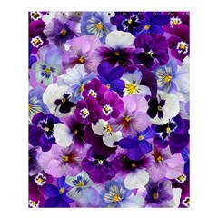 Pretty Purple Pansies Shower Curtain 60  X 72  (medium)  by retrotoomoderndesigns