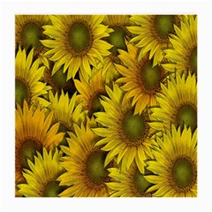 Surreal Sunflowers Medium Glasses Cloth (2-side) by retrotoomoderndesigns