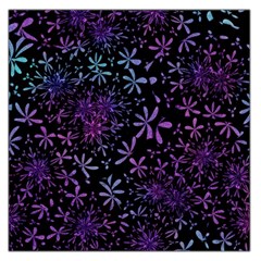 Retro Lilac Pattern Large Satin Scarf (Square)