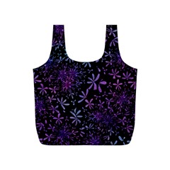 Retro Lilac Pattern Full Print Recycle Bag (S)