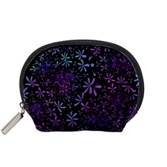 Retro Lilac Pattern Accessory Pouch (Small)