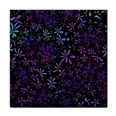 Retro Lilac Pattern Face Towel