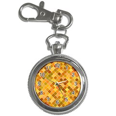 Square Pattern Diagonal Key Chain Watches