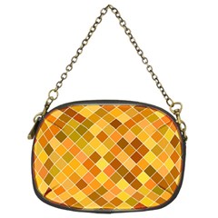 Square Pattern Diagonal Chain Purse (two Sides)