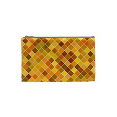 Square Pattern Diagonal Cosmetic Bag (small) by Mariart