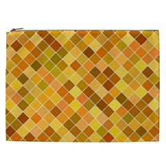 Square Pattern Diagonal Cosmetic Bag (xxl)
