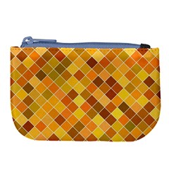 Square Pattern Diagonal Large Coin Purse