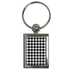 Square Diagonal Pattern Key Chains (rectangle)  by Mariart