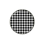 Square Diagonal Pattern Hat Clip Ball Marker Front