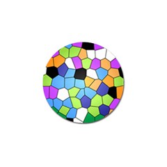 Stained Glass Colourful Pattern Golf Ball Marker (4 Pack) by Mariart