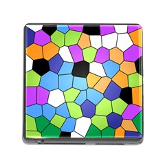 Stained Glass Colourful Pattern Memory Card Reader (square 5 Slot) by Mariart