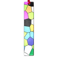 Stained Glass Colourful Pattern Large Book Marks by Mariart