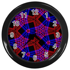 Pattern Line Wall Clock (black)