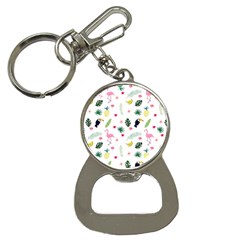 Tropical Vector Elements Peacock Bottle Opener Key Chains by Alisyart