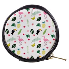 Tropical Vector Elements Peacock Mini Makeup Bag by Alisyart