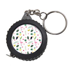 Tropical Vector Elements Peacock Measuring Tape