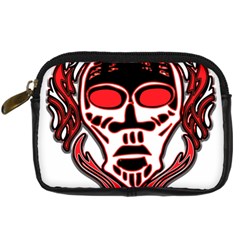 Visual Arts Skull Digital Camera Leather Case by Alisyart