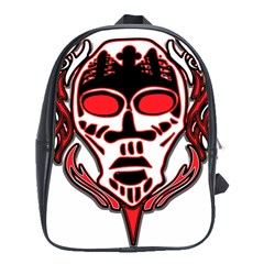 Visual Arts Skull School Bag (xl) by Alisyart