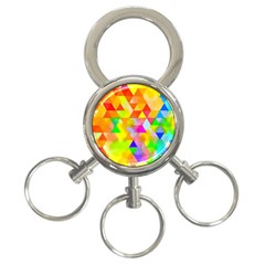 Watercolor Paint Blend 3-ring Key Chains