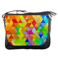 Watercolor Paint Blend Messenger Bag