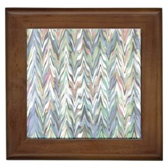 Zigzag Backdrop Pattern Grey Framed Tiles