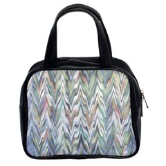 Zigzag Backdrop Pattern Grey Classic Handbag (two Sides) by Alisyart