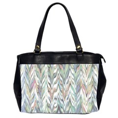 Zigzag Backdrop Pattern Grey Oversize Office Handbag (2 Sides)