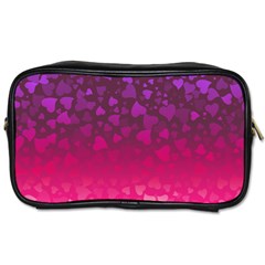 Purple Pink Hearts  Toiletries Bag (two Sides) by LoolyElzayat