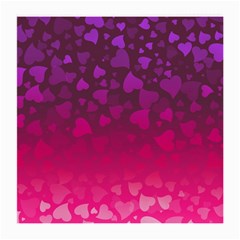 Purple Pink Hearts  Medium Glasses Cloth (2-side) by LoolyElzayat