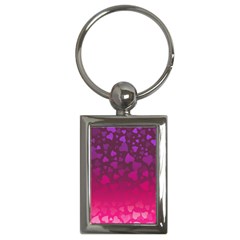 Purple Pink Hearts  Key Chains (rectangle)  by LoolyElzayat