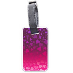 Purple Pink Hearts  Luggage Tags (one Side)  by LoolyElzayat