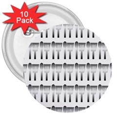 Kitchen Background Spatula 3  Buttons (10 Pack)  by Mariart