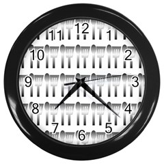 Kitchen Background Spatula Wall Clock (Black)